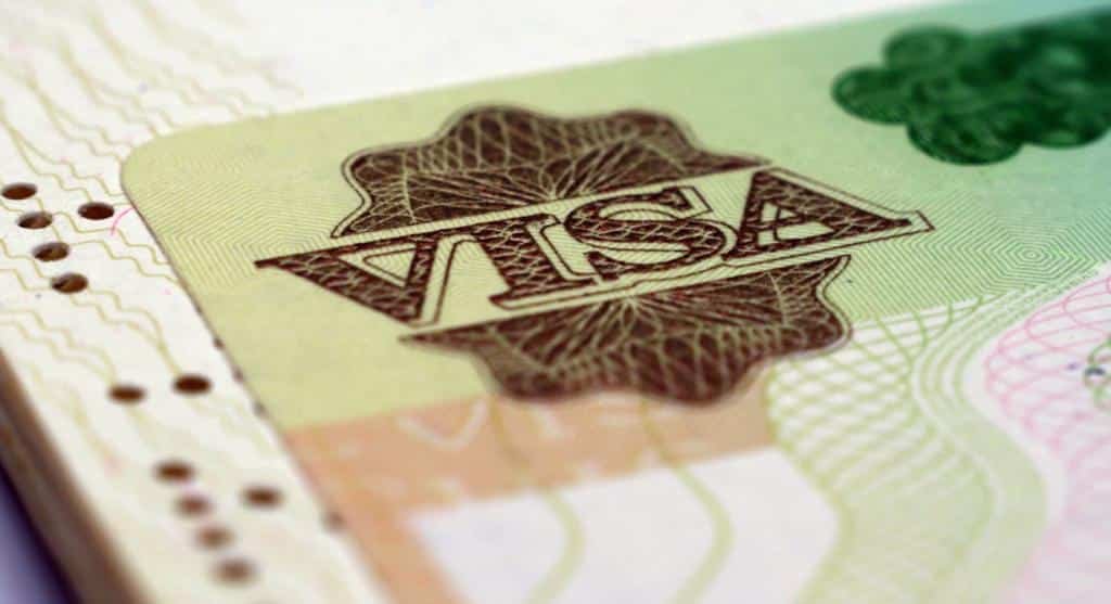 Visa en pasaporte